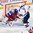 HELSINKI, FINLAND - JANUARY 4: Russia's Ilya Samsonov #1 makes a pad save off a shot from USA's Matthew Tkachuk #7 during semifinal round action at the 2016 IIHF World Junior Championship. (Photo by Matt Zambonin/HHOF-IIHF Images)

